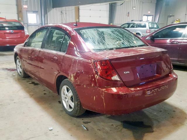 1G8AJ55F36Z108719 - 2006 SATURN ION LEVEL BURGUNDY photo 3