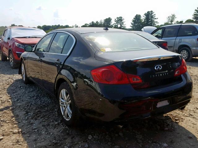 JN1CV6ARXAM253130 - 2010 INFINITI G37 BLACK photo 3