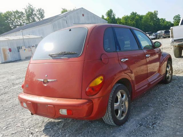 3C8FY4BBX1T294941 - 2001 CHRYSLER PT CRUISER RED photo 4