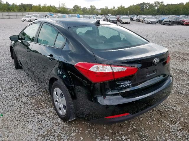 KNAFK4A62G5571594 - 2016 KIA FORTE LX BLACK photo 3