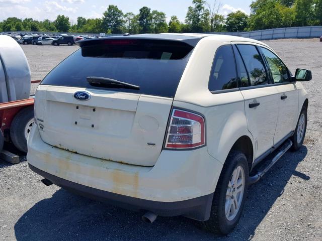 2FMDK46C37BB29181 - 2007 FORD EDGE SE CREAM photo 4