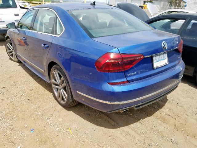 1VWDT7A37HC010915 - 2017 VOLKSWAGEN PASSAT R-L 蓝色 照片 3