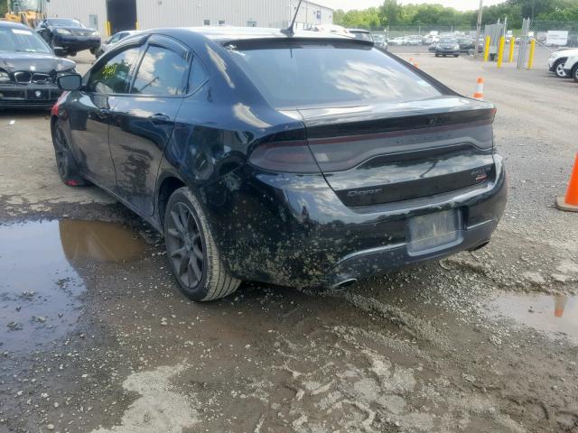 1C3CDFBB6ED903633 - 2014 DODGE DART SXT BLACK photo 3