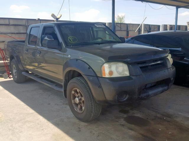 1N6ED29X03C402641 - 2003 NISSAN FRONTIER C GREEN photo 1