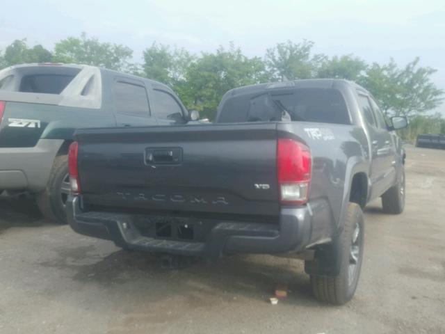 3TMDZ5BNXHM029334 - 2017 TOYOTA TACOMA DOU GRAY photo 4