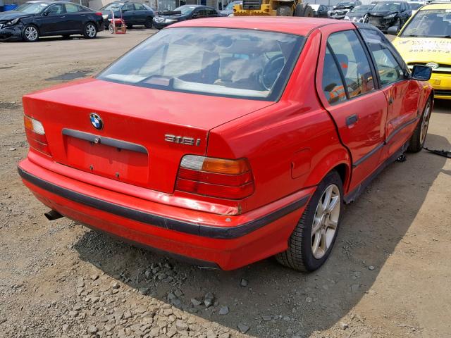 4USCC7326SLA00691 - 1995 BMW 318 I RED photo 4