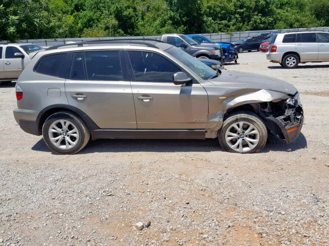 WBXPC9C40AWJ39586 - 2010 BMW X3 XDRIVE3 GOLD photo 9