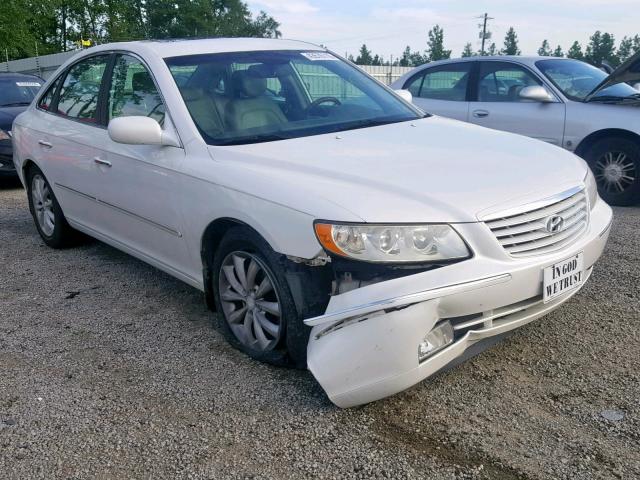 KMHFC46F67A217024 - 2007 HYUNDAI AZERA SE WHITE photo 1