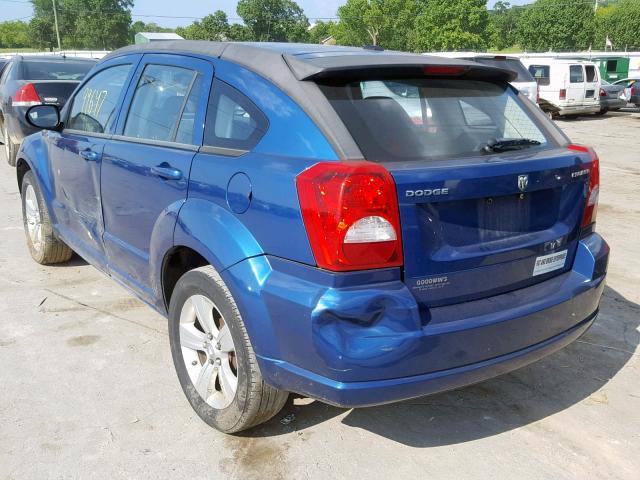 1B3CB3HA0AD550767 - 2010 DODGE CALIBER MA BLUE photo 3