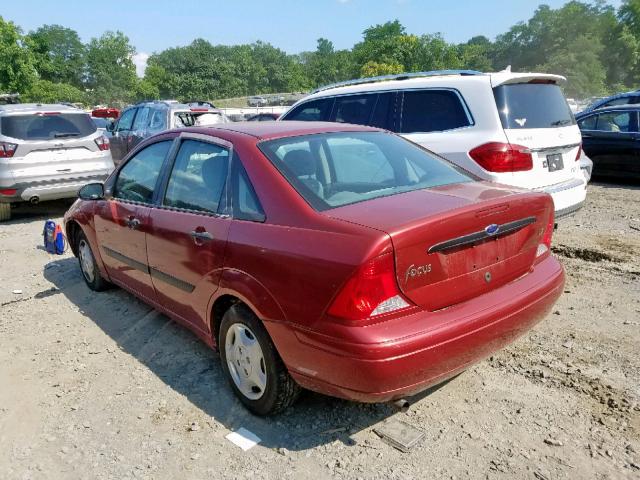1FAFP33P1YW200187 - 2000 FORD FOCUS LX RED photo 3