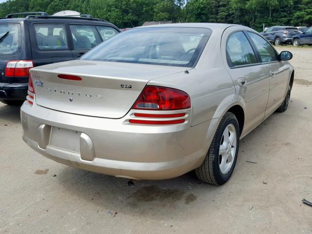 1B3EL46X64N410630 - 2004 DODGE STRATUS SX GOLD photo 4