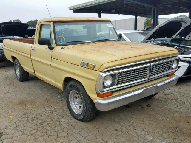 F10YRG79473 - 1970 FORD F100 TAN photo 1