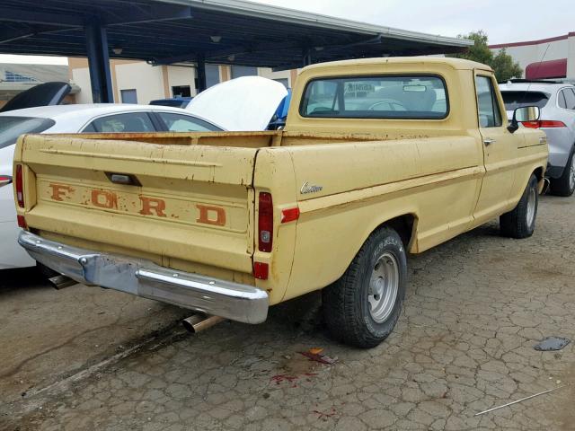 F10YRG79473 - 1970 FORD F100 TAN photo 4