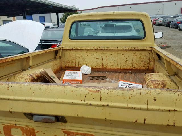 F10YRG79473 - 1970 FORD F100 TAN photo 6