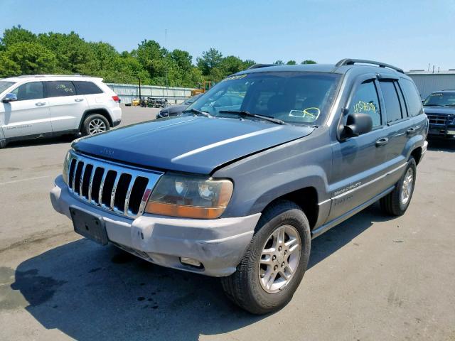 1J4GW48N72C286025 - 2002 JEEP GRAND CHER GRAY photo 2