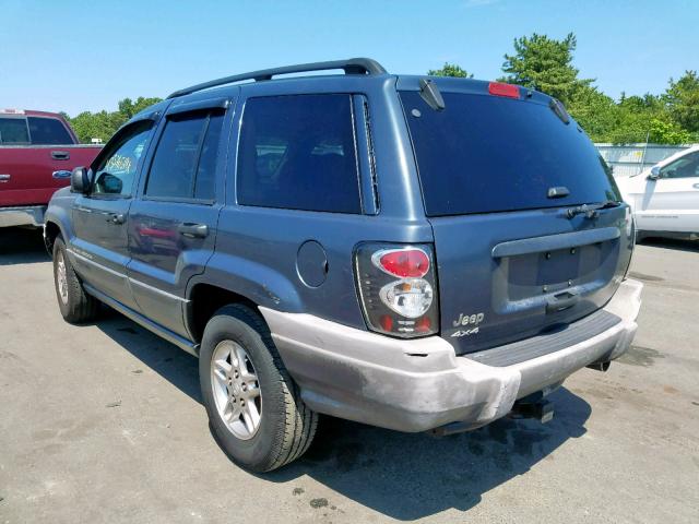 1J4GW48N72C286025 - 2002 JEEP GRAND CHER GRAY photo 3