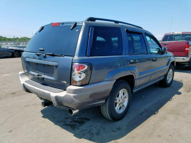 1J4GW48N72C286025 - 2002 JEEP GRAND CHER GRAY photo 4