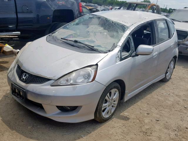 JHMGE8H50BC015743 - 2011 HONDA FIT SPORT SILVER photo 2