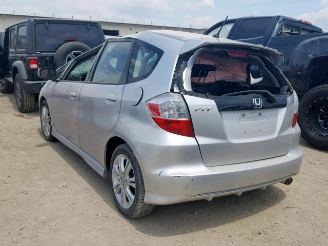 JHMGE8H50BC015743 - 2011 HONDA FIT SPORT SILVER photo 3