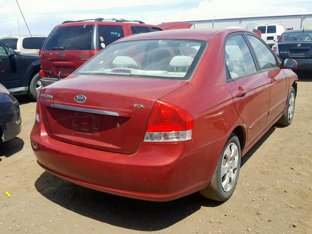 KNAFE222495644460 - 2009 KIA SPECTRA EX RED photo 4