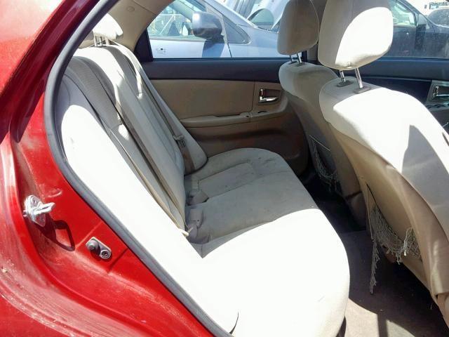 KNAFE222495644460 - 2009 KIA SPECTRA EX RED photo 6