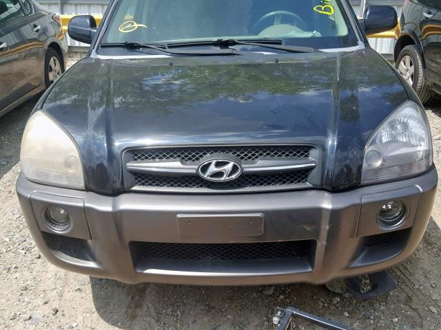 KM8JN12D38U838373 - 2008 HYUNDAI TUCSON SE BLACK photo 7