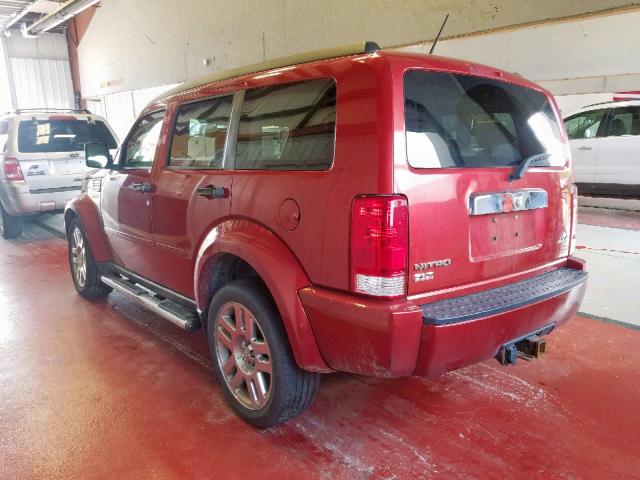 1D8GU58K98W129824 - 2008 DODGE NITRO SLT RED photo 3