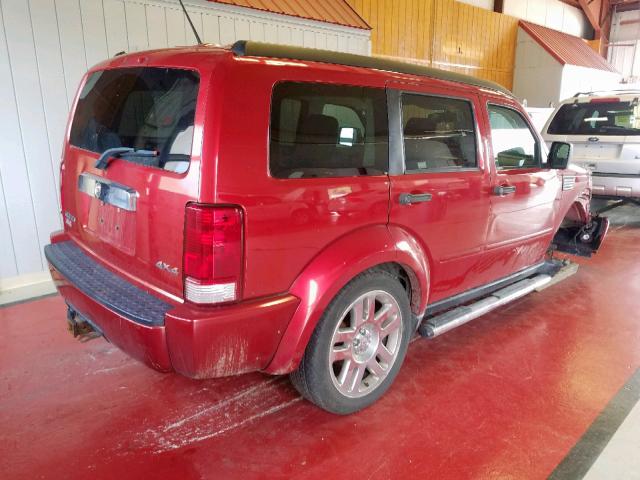 1D8GU58K98W129824 - 2008 DODGE NITRO SLT RED photo 4