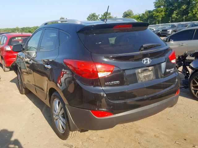 KM8JU3AC2CU506666 - 2012 HYUNDAI TUCSON GLS BLACK photo 3