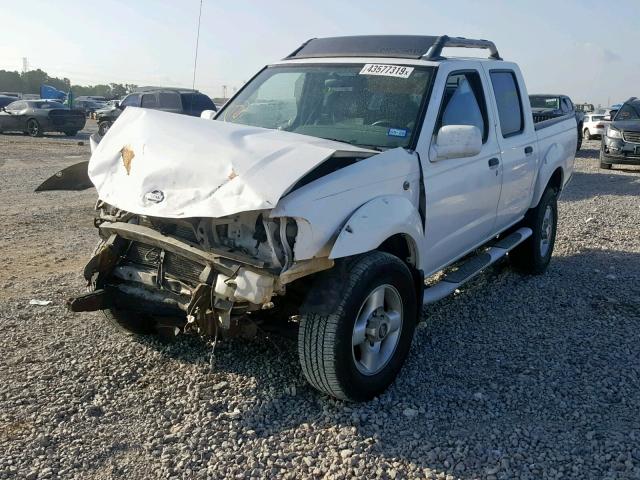 1N6ED27T41C351786 - 2001 NISSAN FRONTIER C WHITE photo 2