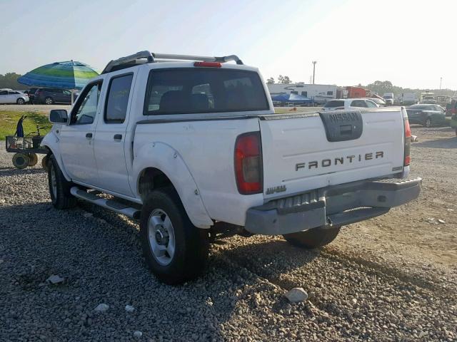 1N6ED27T41C351786 - 2001 NISSAN FRONTIER C WHITE photo 3