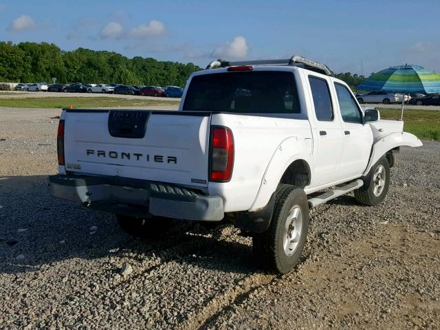 1N6ED27T41C351786 - 2001 NISSAN FRONTIER C WHITE photo 4