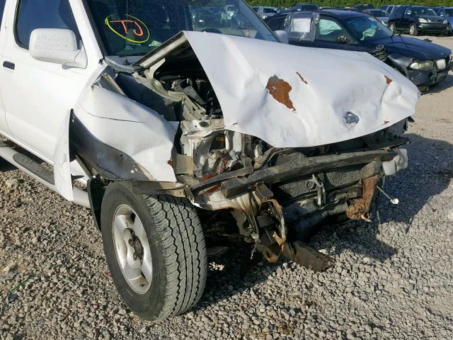 1N6ED27T41C351786 - 2001 NISSAN FRONTIER C WHITE photo 9