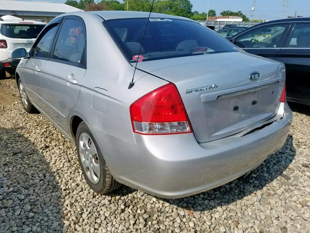 KNAFE221595661923 - 2009 KIA SPECTRA EX SILVER photo 3