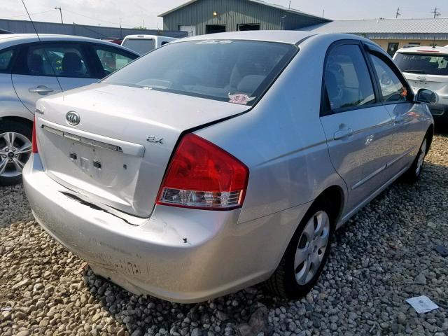 KNAFE221595661923 - 2009 KIA SPECTRA EX SILVER photo 4