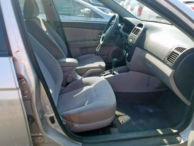 KNAFE221595661923 - 2009 KIA SPECTRA EX SILVER photo 5