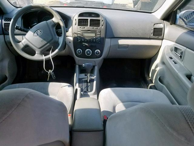 KNAFE221595661923 - 2009 KIA SPECTRA EX SILVER photo 9