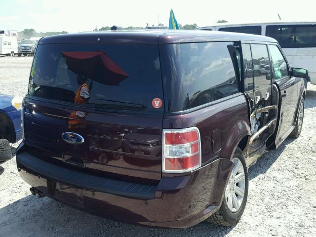 2FMGK5BC7BBD29112 - 2011 FORD FLEX SE MAROON photo 4