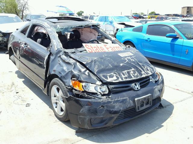 2HGFG11948H554353 - 2008 HONDA CIVIC EXL BLACK photo 1