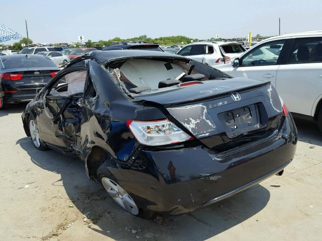 2HGFG11948H554353 - 2008 HONDA CIVIC EXL BLACK photo 3