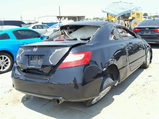 2HGFG11948H554353 - 2008 HONDA CIVIC EXL BLACK photo 4