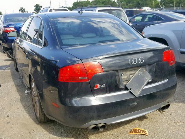 WAUGL78EX7A096087 - 2007 AUDI NEW S4 QUA BLACK photo 3