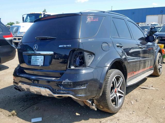 4JGBB77E99A457860 - 2009 MERCEDES-BENZ ML 63 AMG BLACK photo 4