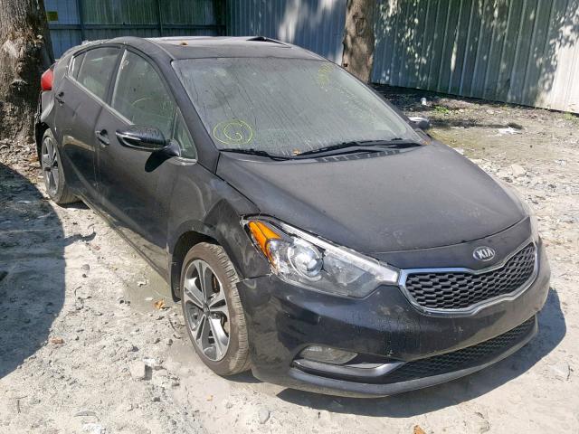 KNAFZ4A85E5088921 - 2014 KIA FORTE EX BLACK photo 1