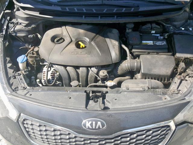 KNAFZ4A85E5088921 - 2014 KIA FORTE EX BLACK photo 7