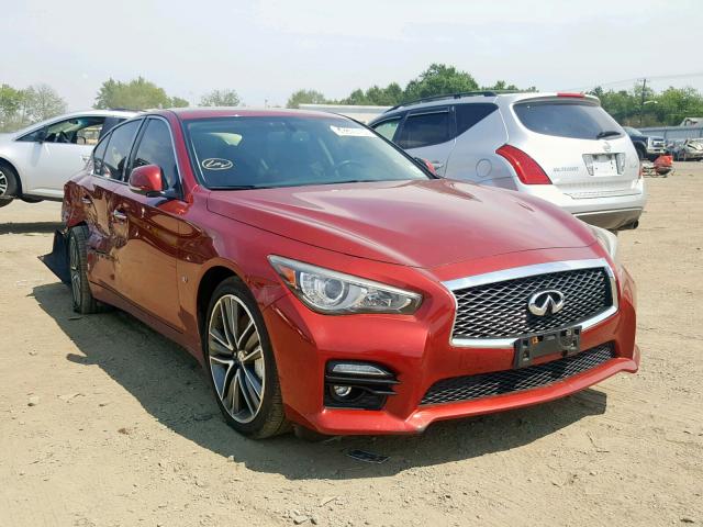 JN1BV7AR2EM698159 - 2014 INFINITI Q50 BASE RED photo 1