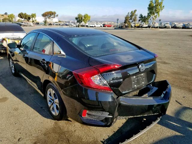 2HGFC2F52JH584352 - 2018 HONDA CIVIC LX BLACK photo 3