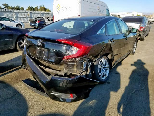 2HGFC2F52JH584352 - 2018 HONDA CIVIC LX BLACK photo 4