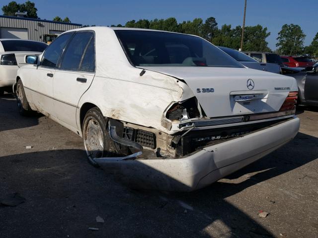 WDBGB34E0RA184541 - 1994 MERCEDES-BENZ S 350D WHITE photo 3