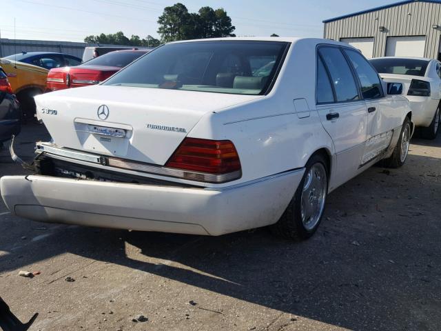 WDBGB34E0RA184541 - 1994 MERCEDES-BENZ S 350D WHITE photo 4